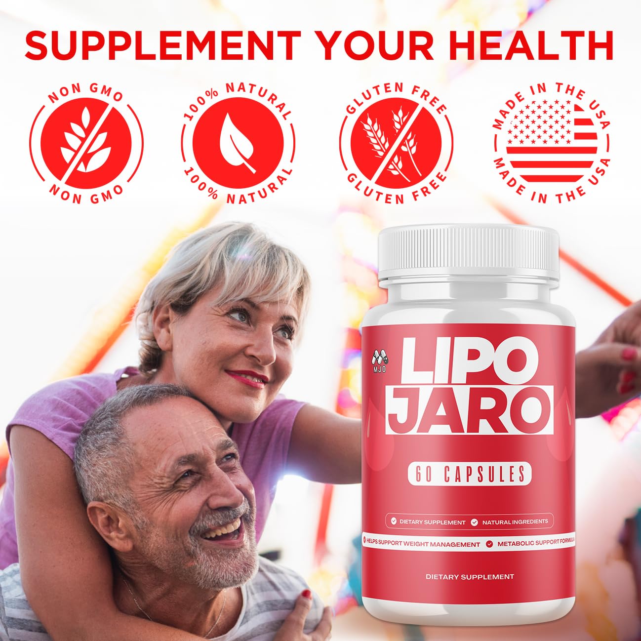 MJO Lipojaro Capsules, 120 Capsules