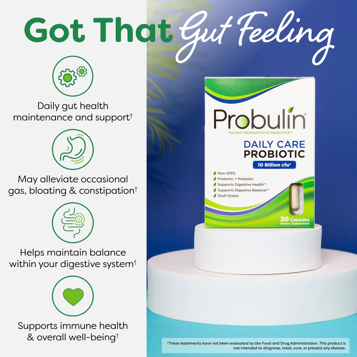 Probulin Daily Care Probiotic for Digestive and Immune Support Capsule 30 Count