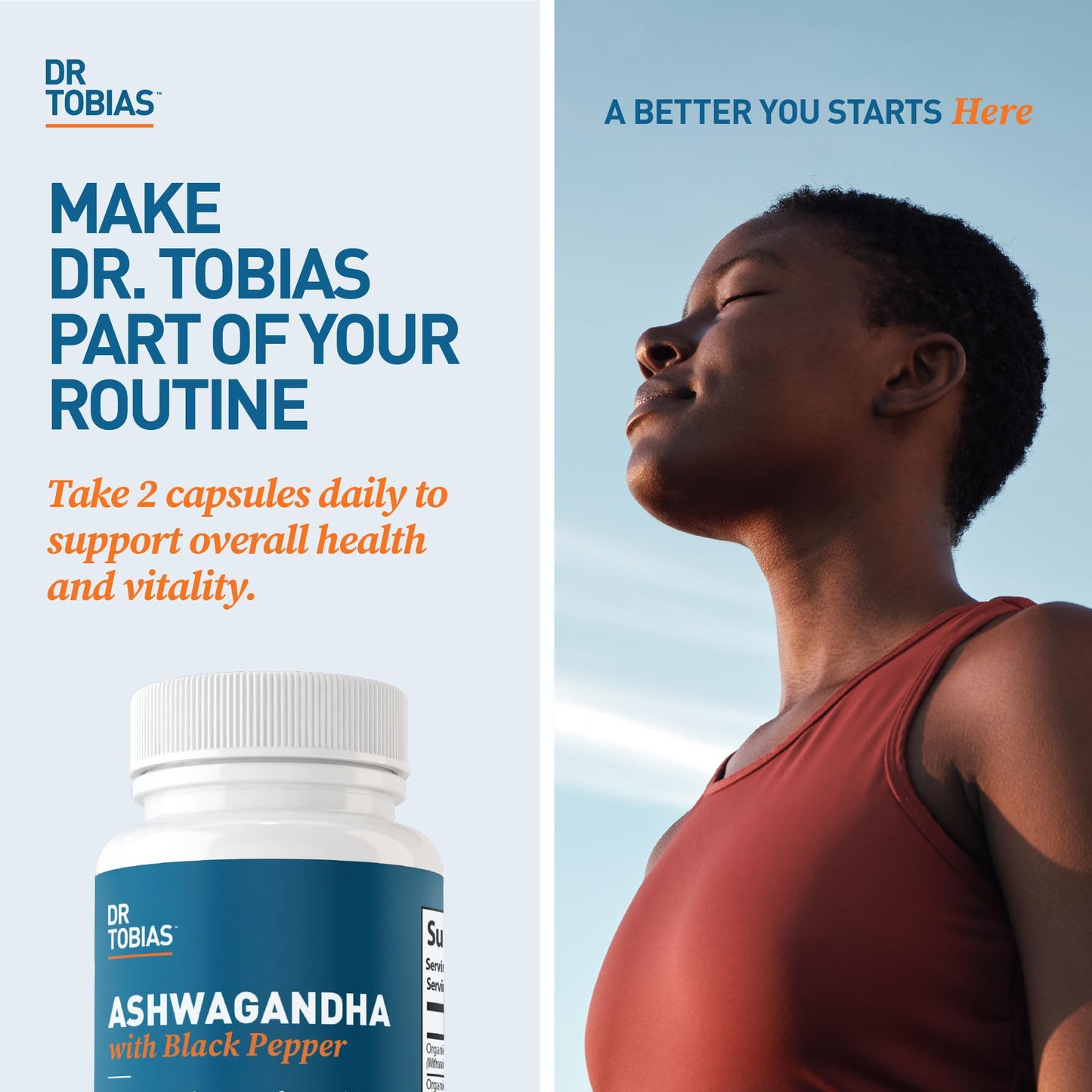 Dr. Tobias Ashwagandha Capsules, 60 Count