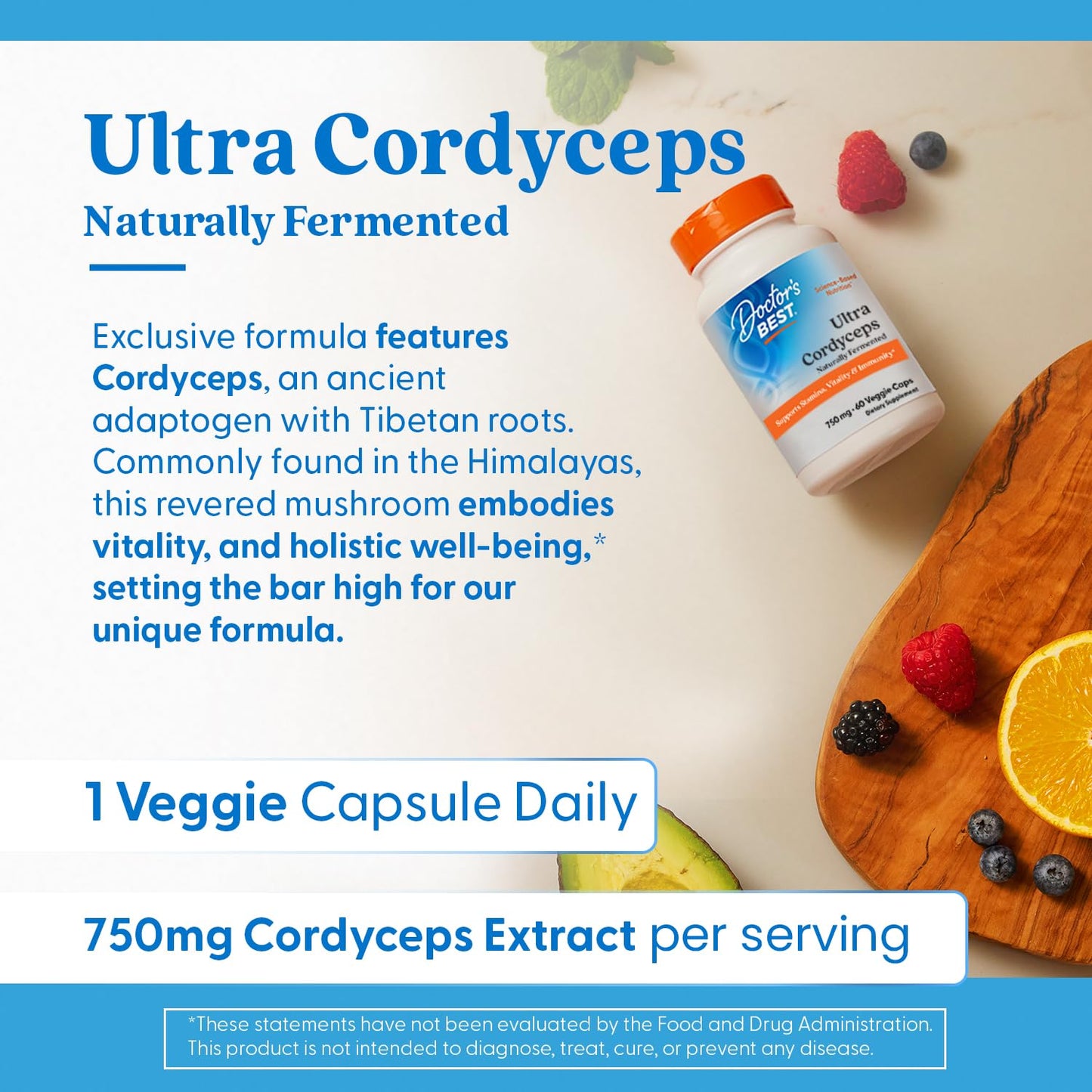 Doctor's Best Ultra Cordyceps Capsule 60 Count