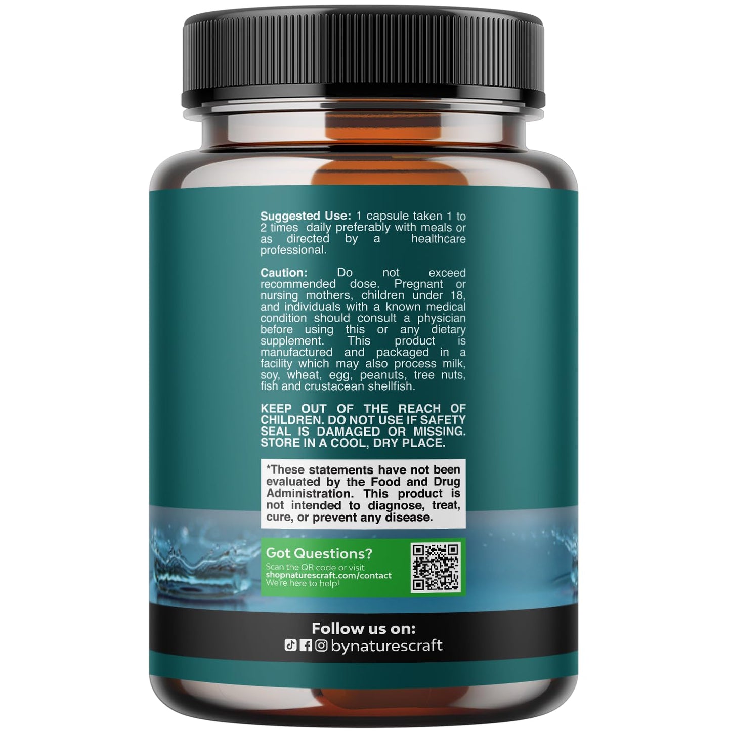 Natures Craft Water Away Herbal Diuretic 60 Capsules