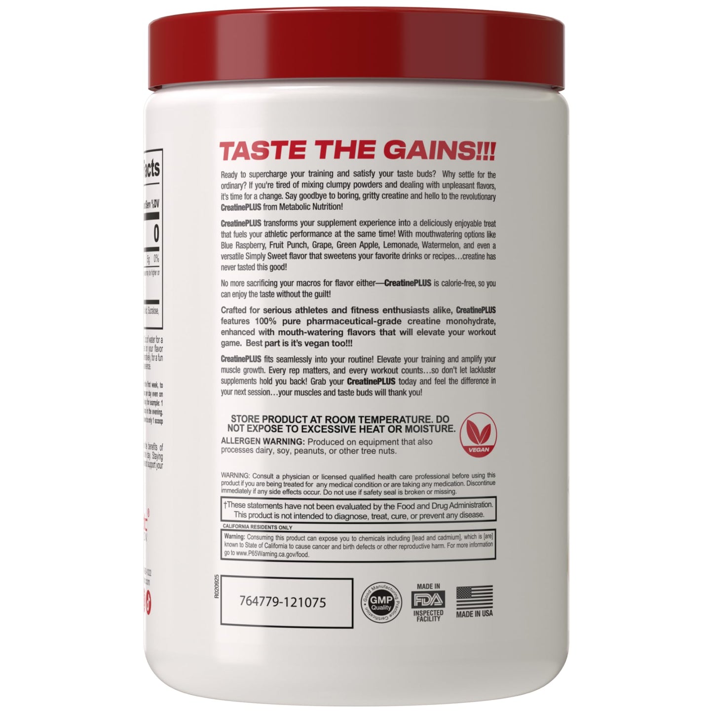 Metabolic Nutrition Micronized Creatine Monohydrate Powder 14.8 Ounce