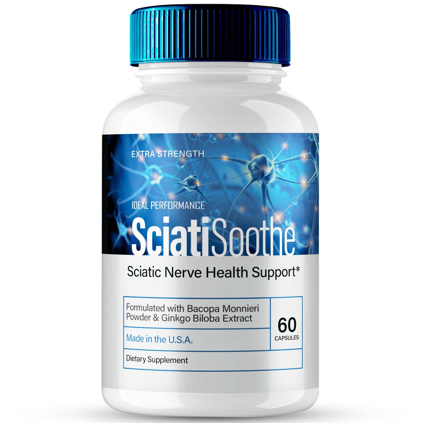 IDEAL PERFORMANCE SciatiSoothe for Sciatica Nerve Health Support, 60 Capsules