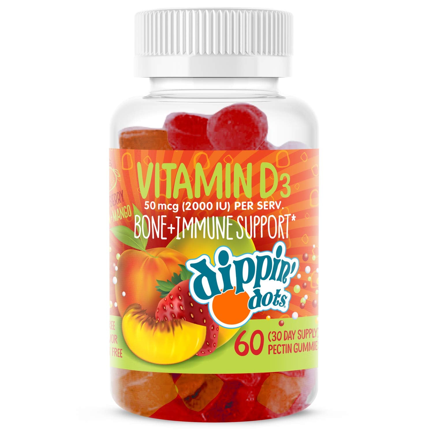 Vital+Boon Vitamin D3 Bone & Immune Support, 60 Gummies