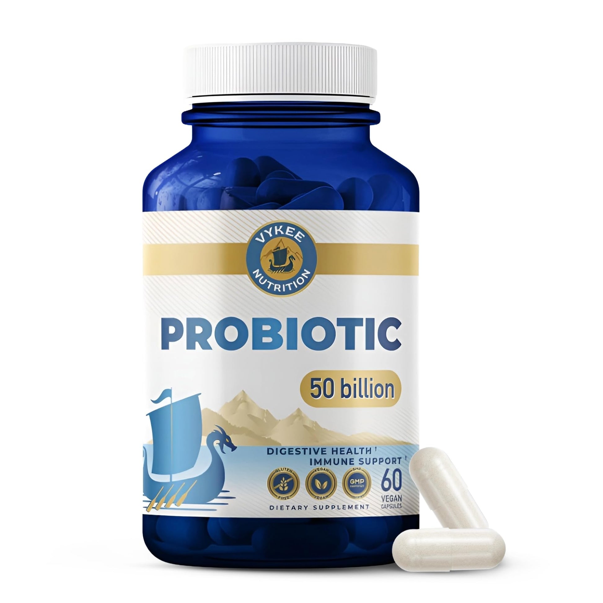 Vykee Nutrition Daily Probiotic Capsules, 60 Capsules