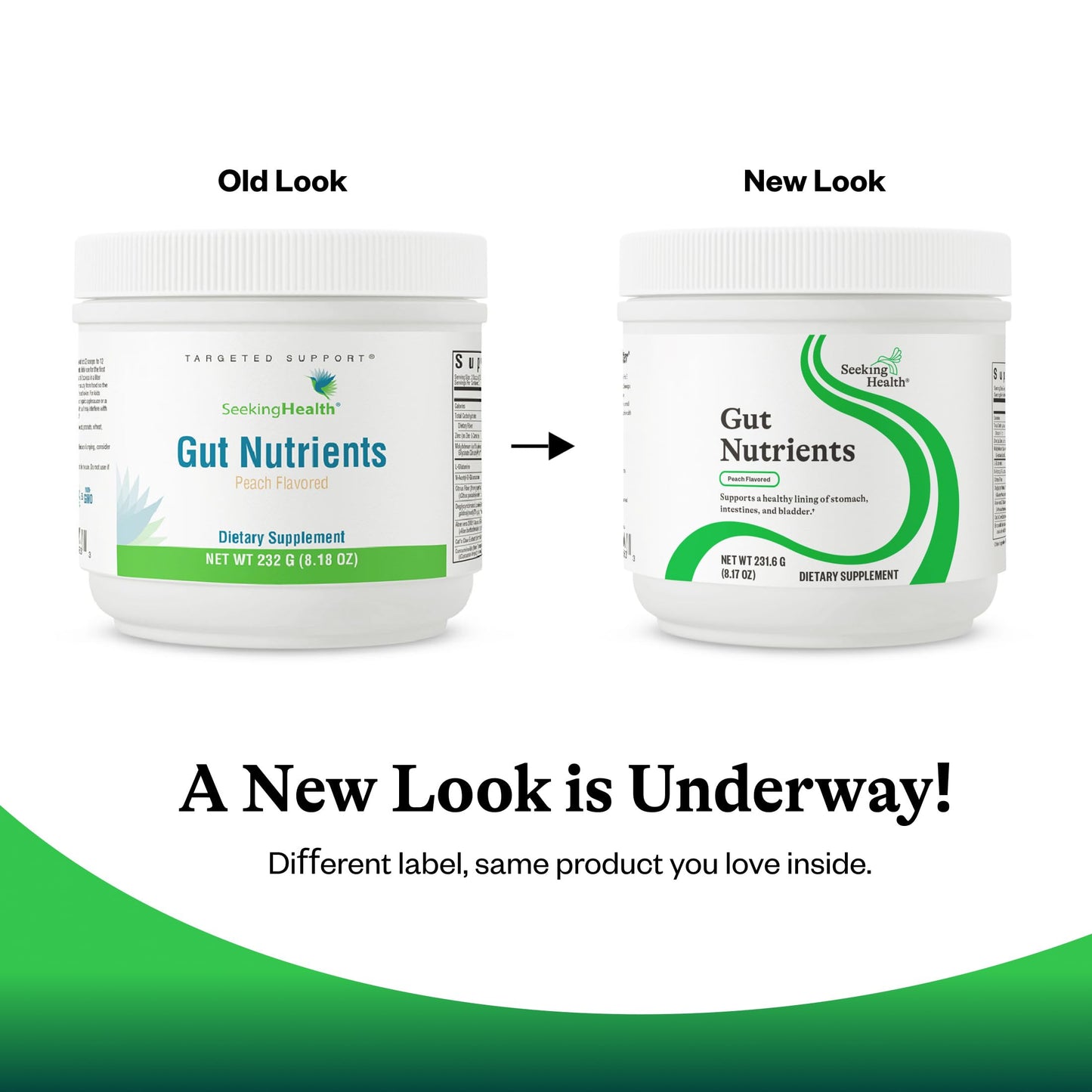 Seeking Health Gut Nutrients L-Glutamine Supplement with Zinc L-Carnosine Powder 8.04 oz