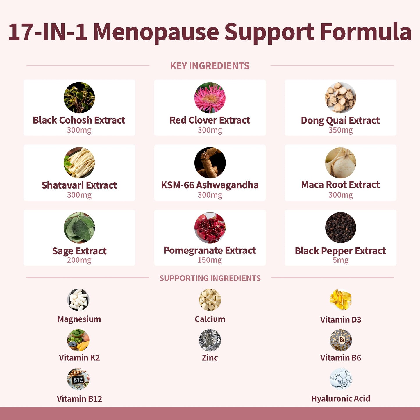 FIRSTORGANIC Daily Menopause, Cycle & Hormone Balance Support for Women 120 Capsules