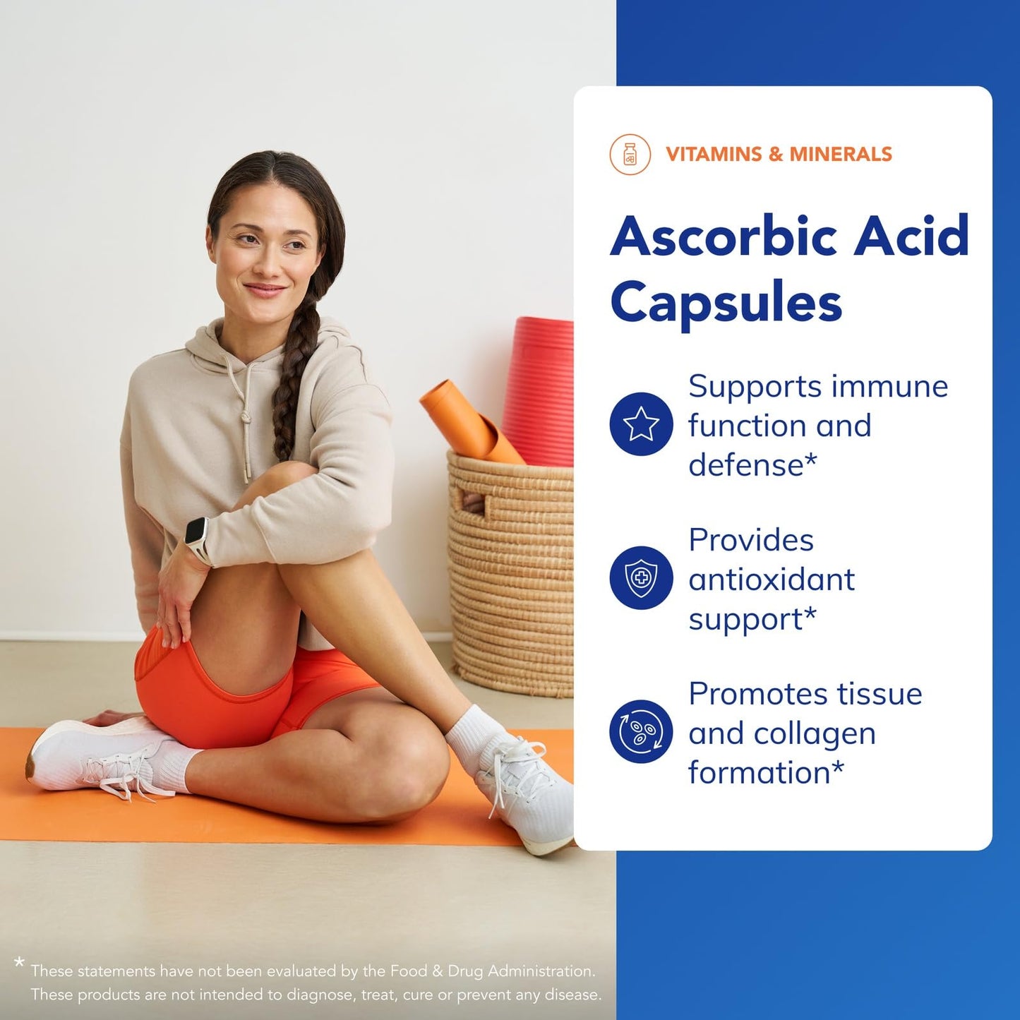 Pure Encapsulations Ascorbic Acid Capsules 1,000 mg Vitamin C - Antioxidant & Immune Support, High-Potency Vitamin C, Vegan & Non-GMO, 250 Capsules