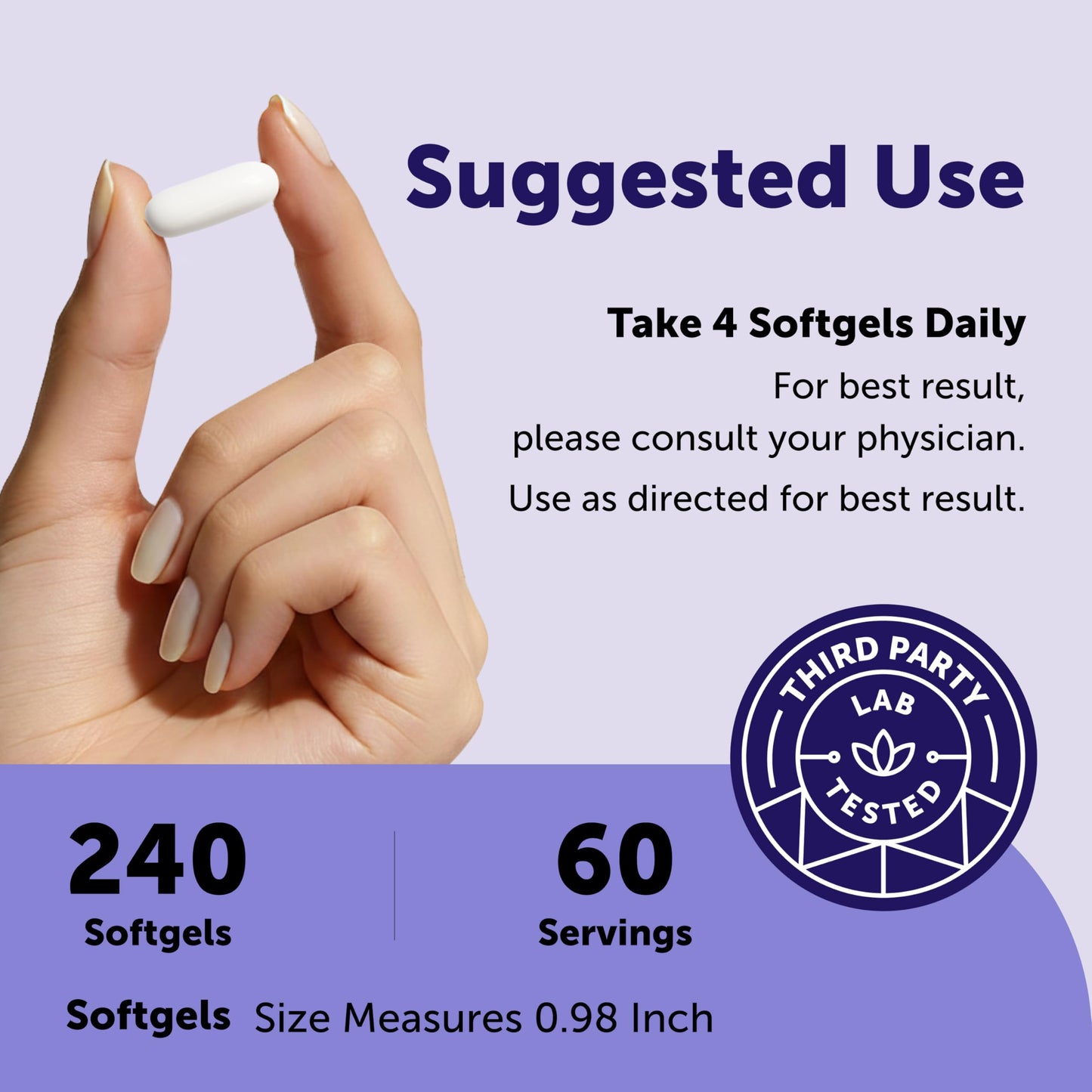 Micro Ingredients Glycine 1,000 mg Per Serving Softgels 240