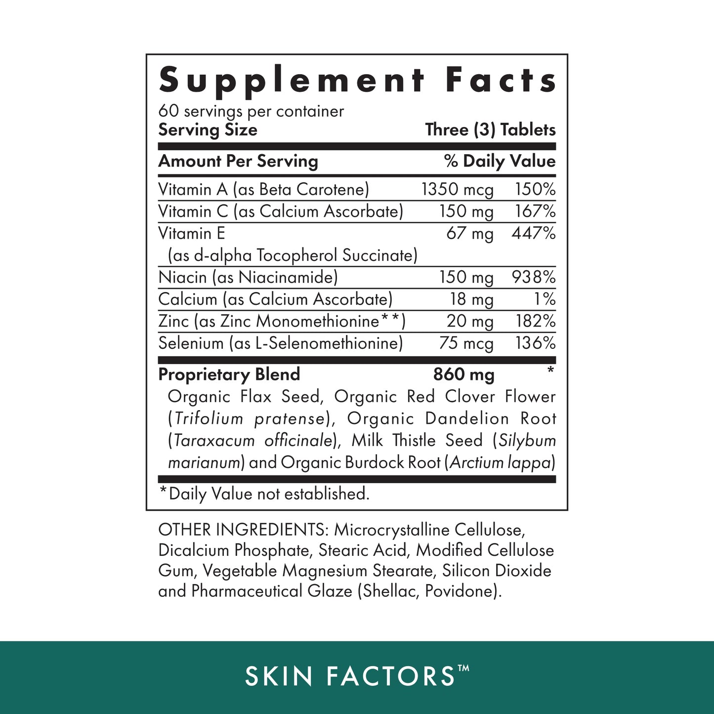 MICHAEL'S Skin Factors Tablets 180