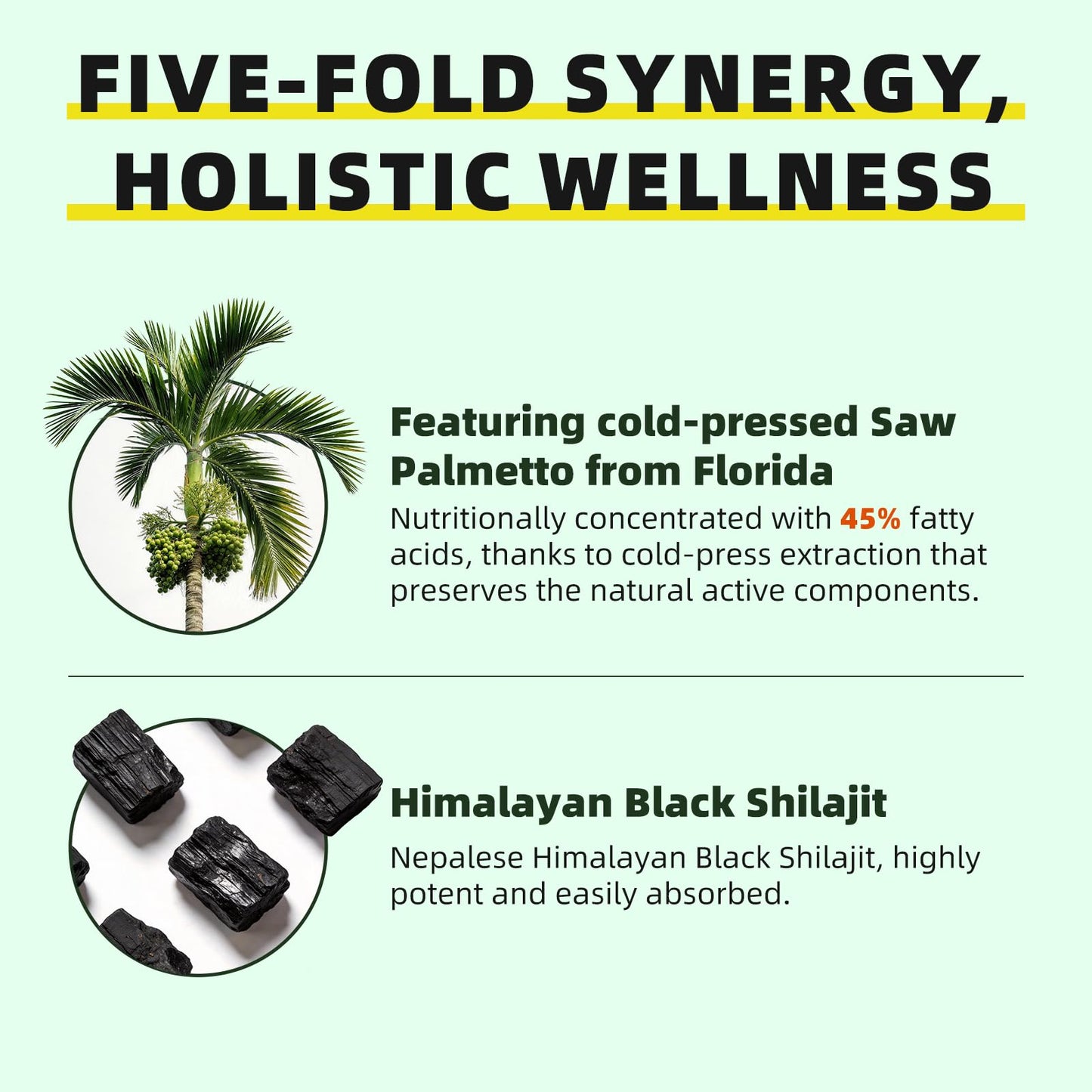 iMATCHME Saw Palmetto for Men Prostate Health Supplement to Promote Urinary Tract Function - with Pumpkin Seed Oil & Shilajit - 808mg Per Serving - DHT Blocker Hair Vitamin - Vegan, Non-GMO, 120 Capsules