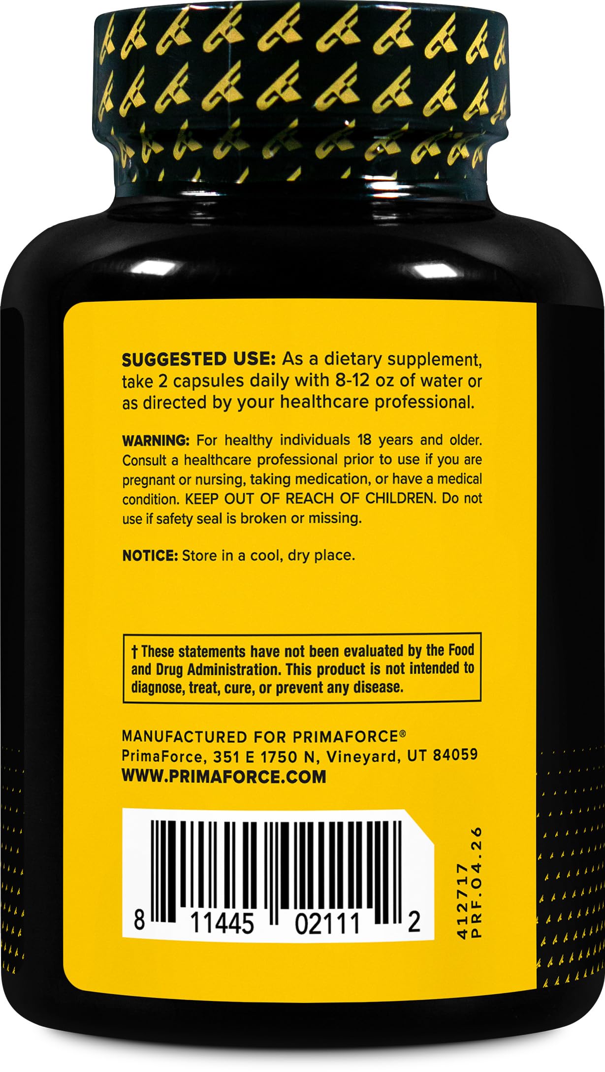 Primaforce Multivitamin for Men Capsules, 120 Count