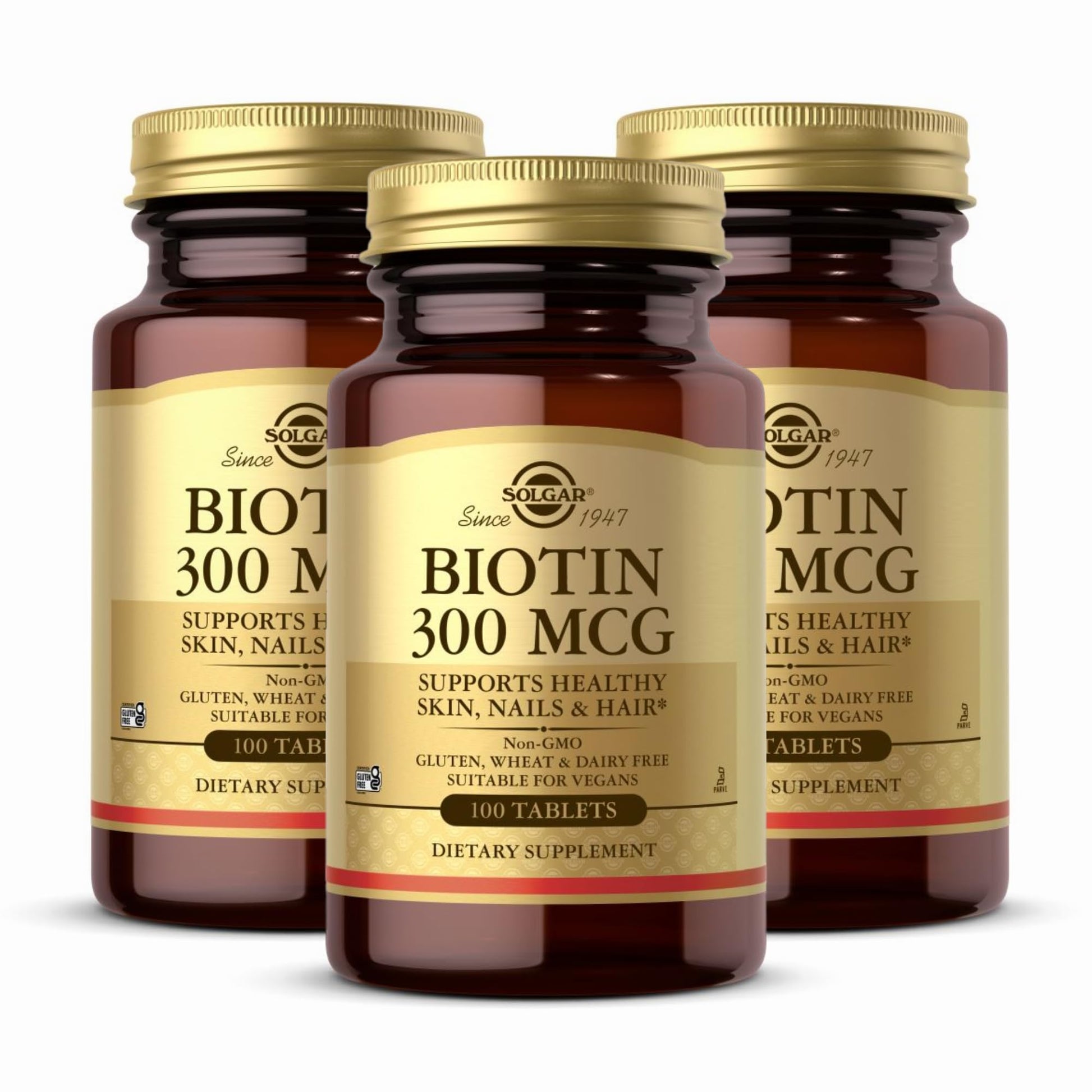 Solgar Biotin 300 mcg Tablets, 300 Count