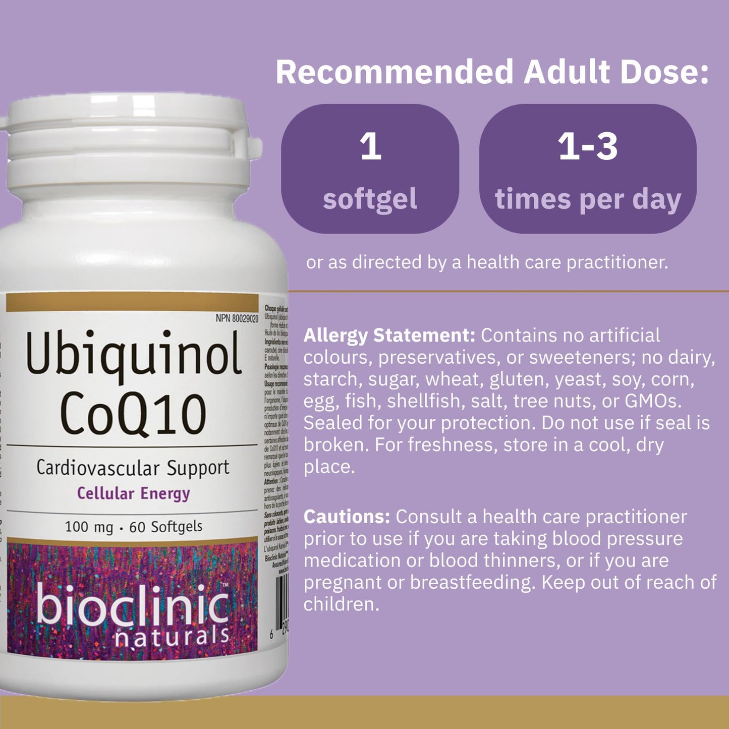 Bioclinic Naturals Ubiquinol Softgel 60 Count