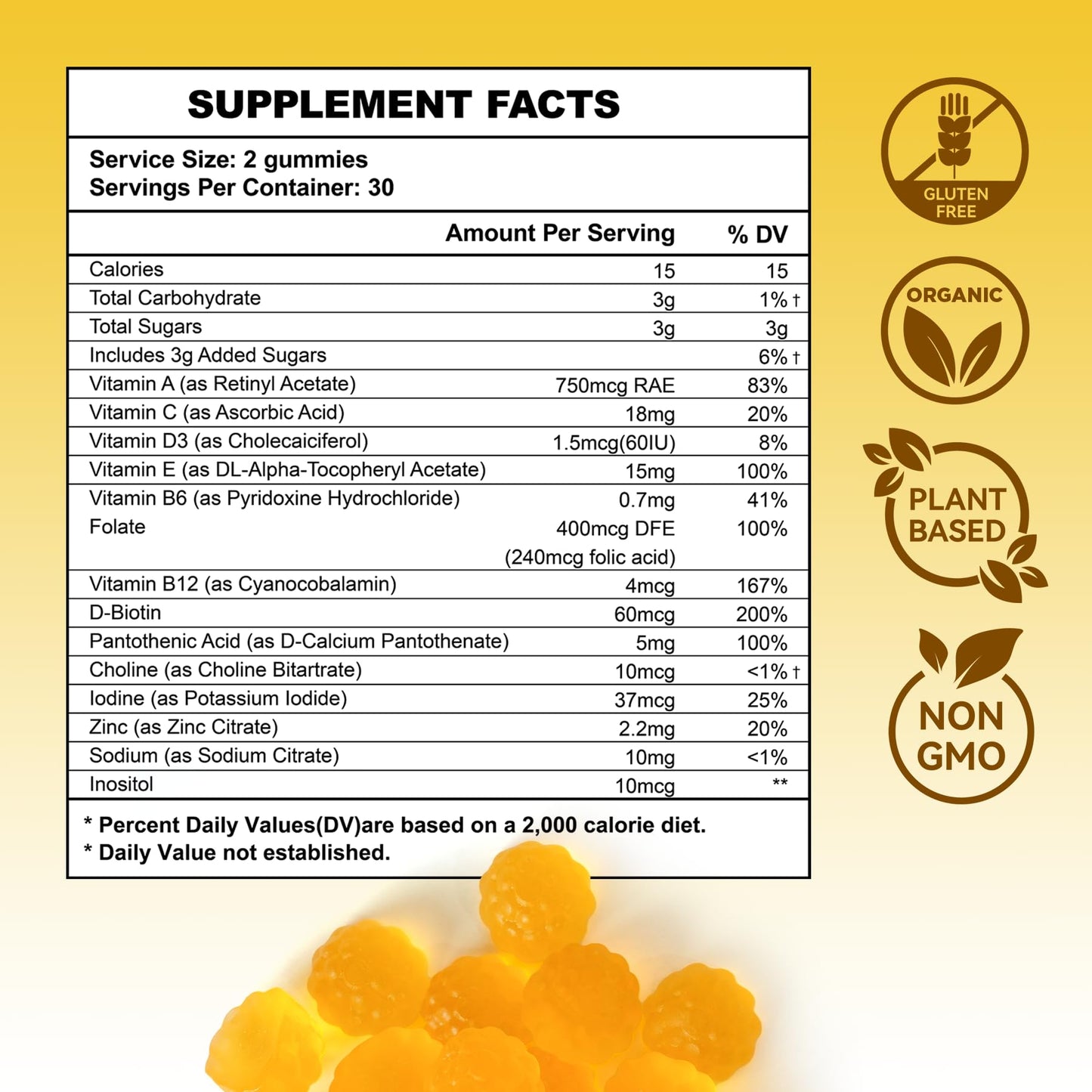 Aromlife Fibro Inositol Gummies with Folate & Vitamins B6 & B12, 60 Gummies