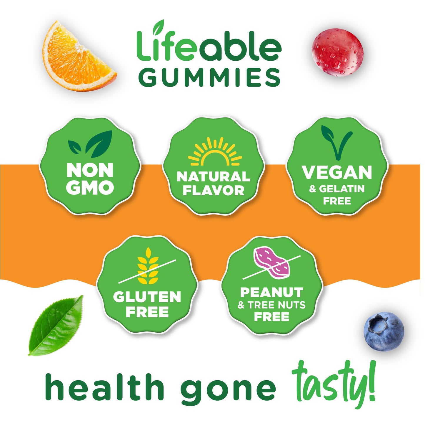 Lifeable Lutein and Zeaxanthin Gummies 60 Count