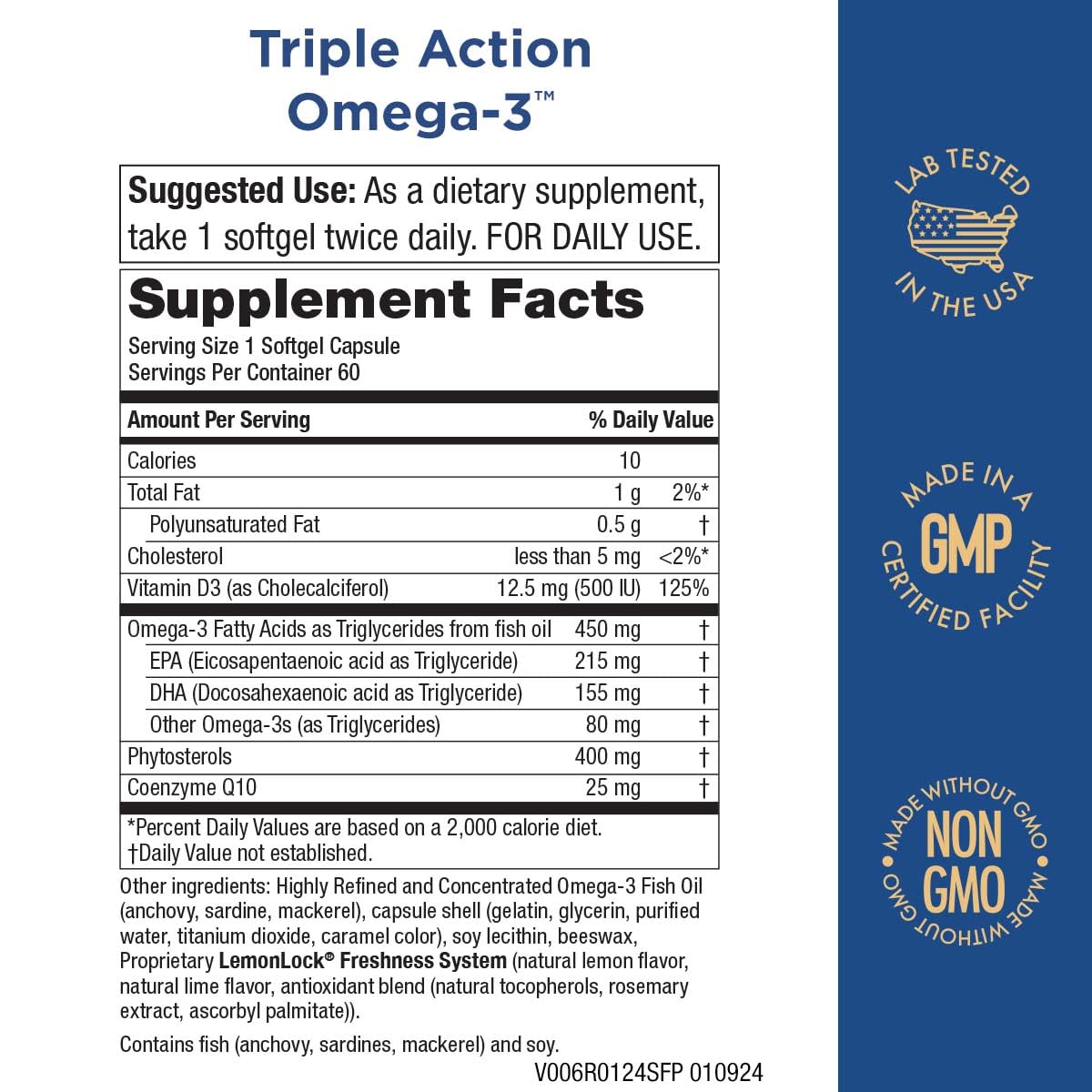 Purity Products Triple Action Omega-3 Super Pill 60 Softgels