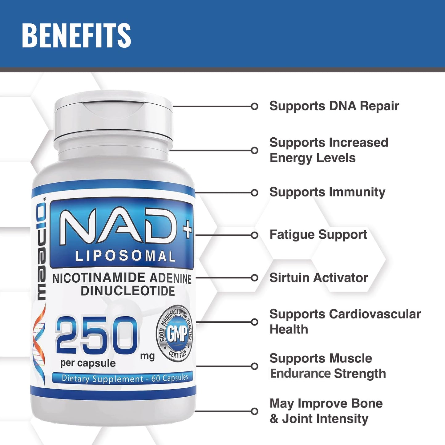 MAAC10 Liposomal NAD Supplement Capsule 60 Count