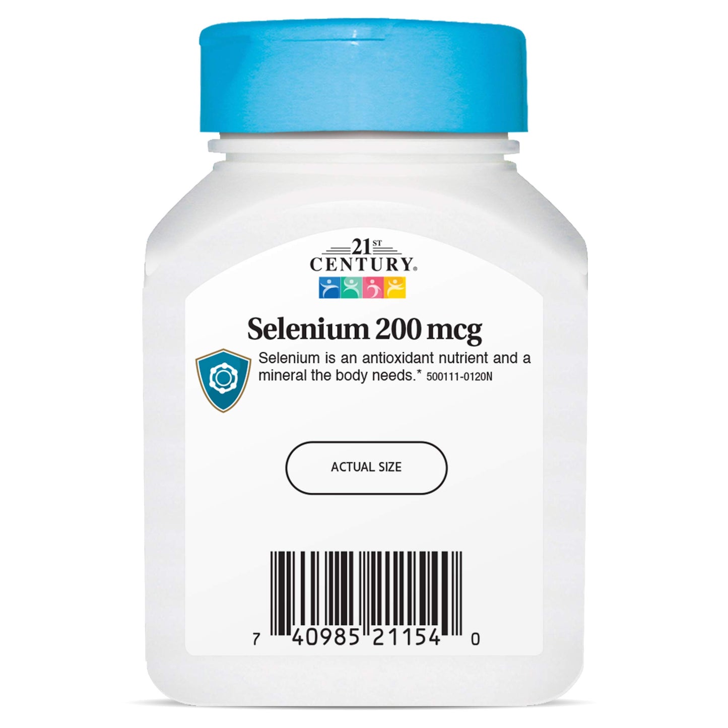 21st Century Selenium 200 mcg Capsules, 120 Count