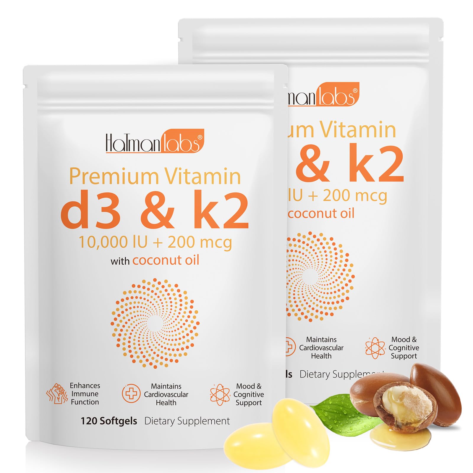 newseel Vitamin D3 K2 Capsule, 240 Count