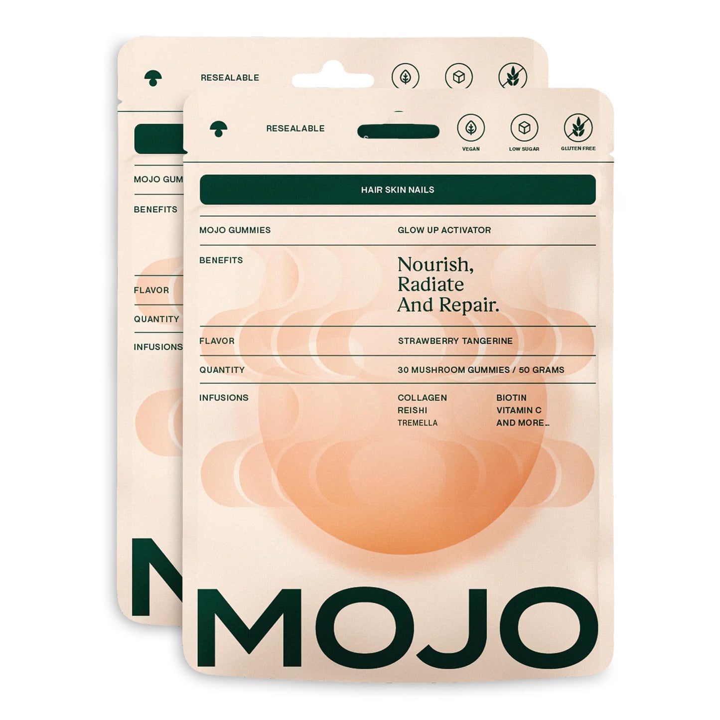 Mojo Hair, Skin & Nails Gummies 2-Pack