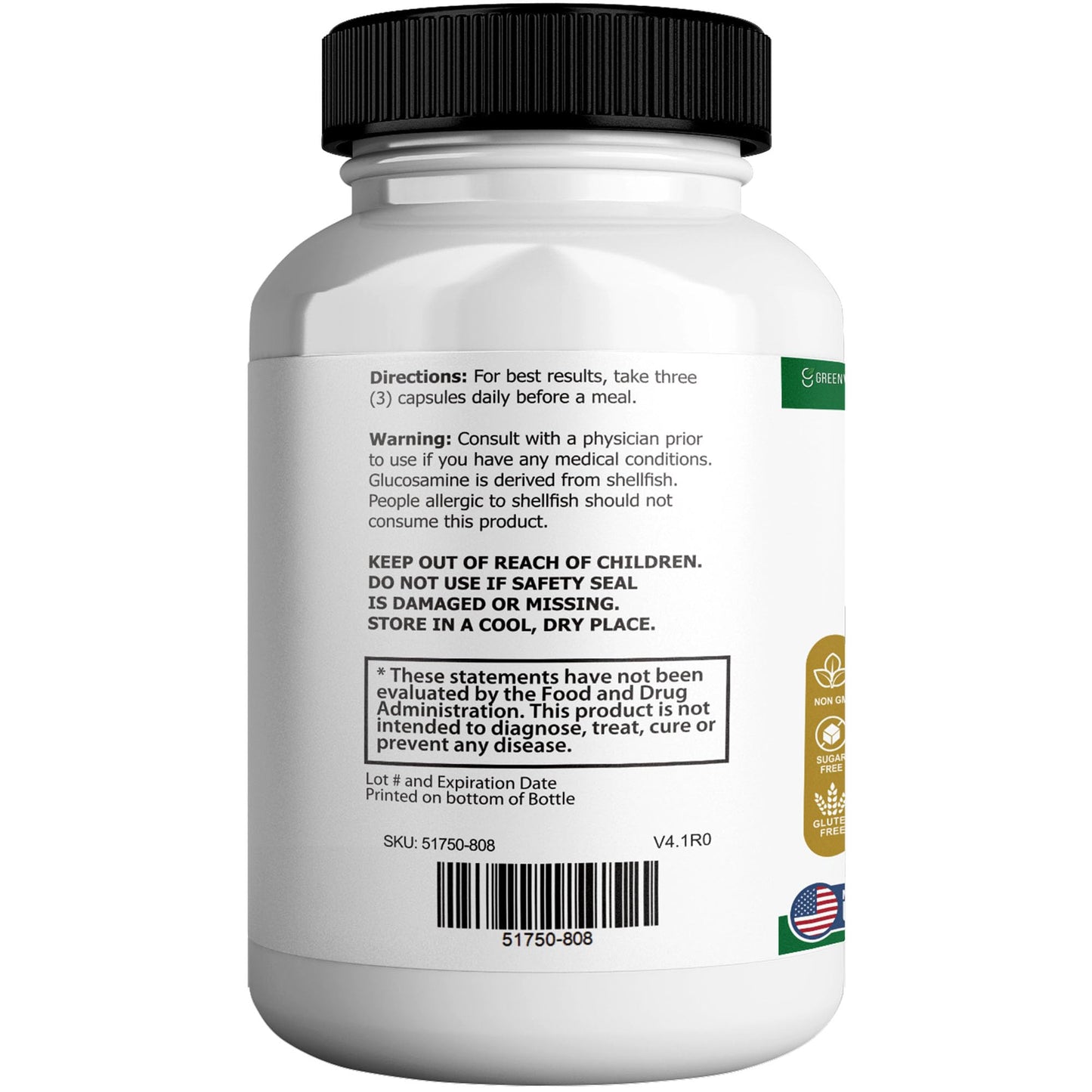 GREENVIFY Bioances Max Joint Support Supplement Glucosamine (3) 60 Capsules