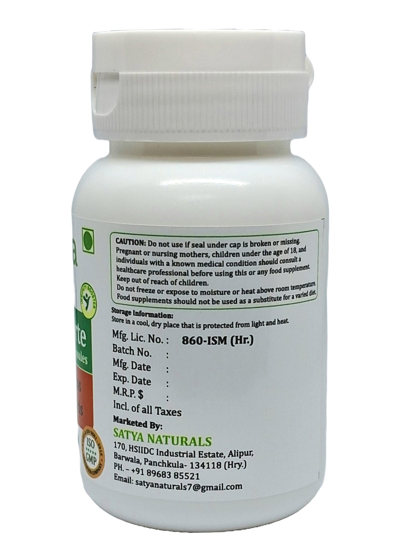 Satya Naturals Gokhru Forte 500 mg Capsules, 60 Count