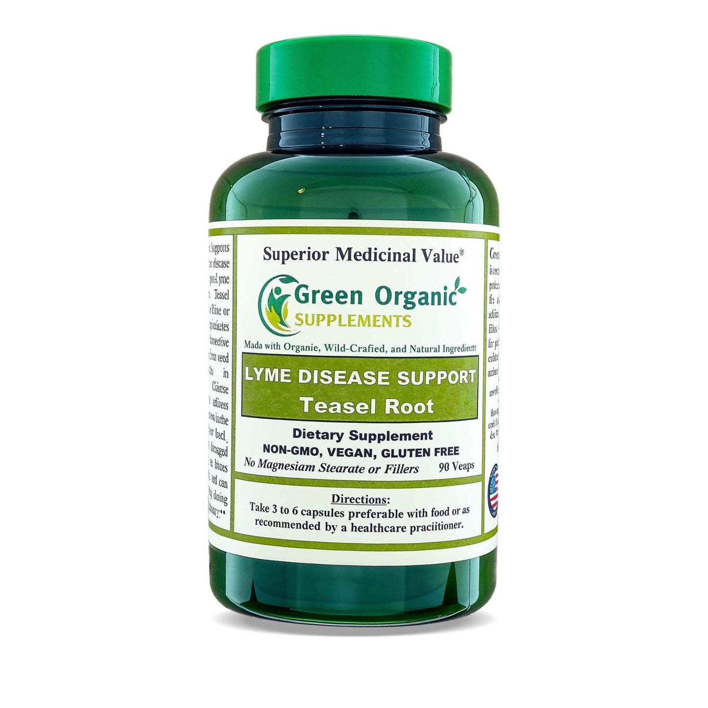 Green Organic Supplements Lyme Disease Teasel Root Capsule 90 Count