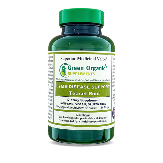 Green Organic Supplements Lyme Disease Teasel Root Capsule 90 Count