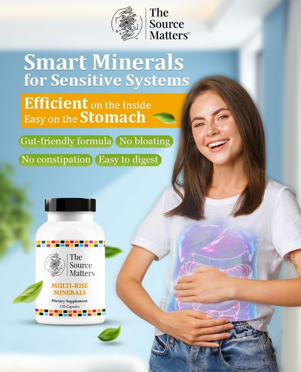 THE SOURCE MATTERS Multi-Rise Minerals Daily Multi-Mineral Supplement 120 Capsules