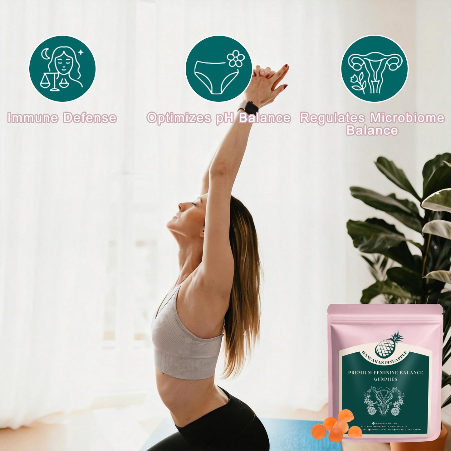 KLKIT Premium Feminine Balance Gummies, 60 Gummies