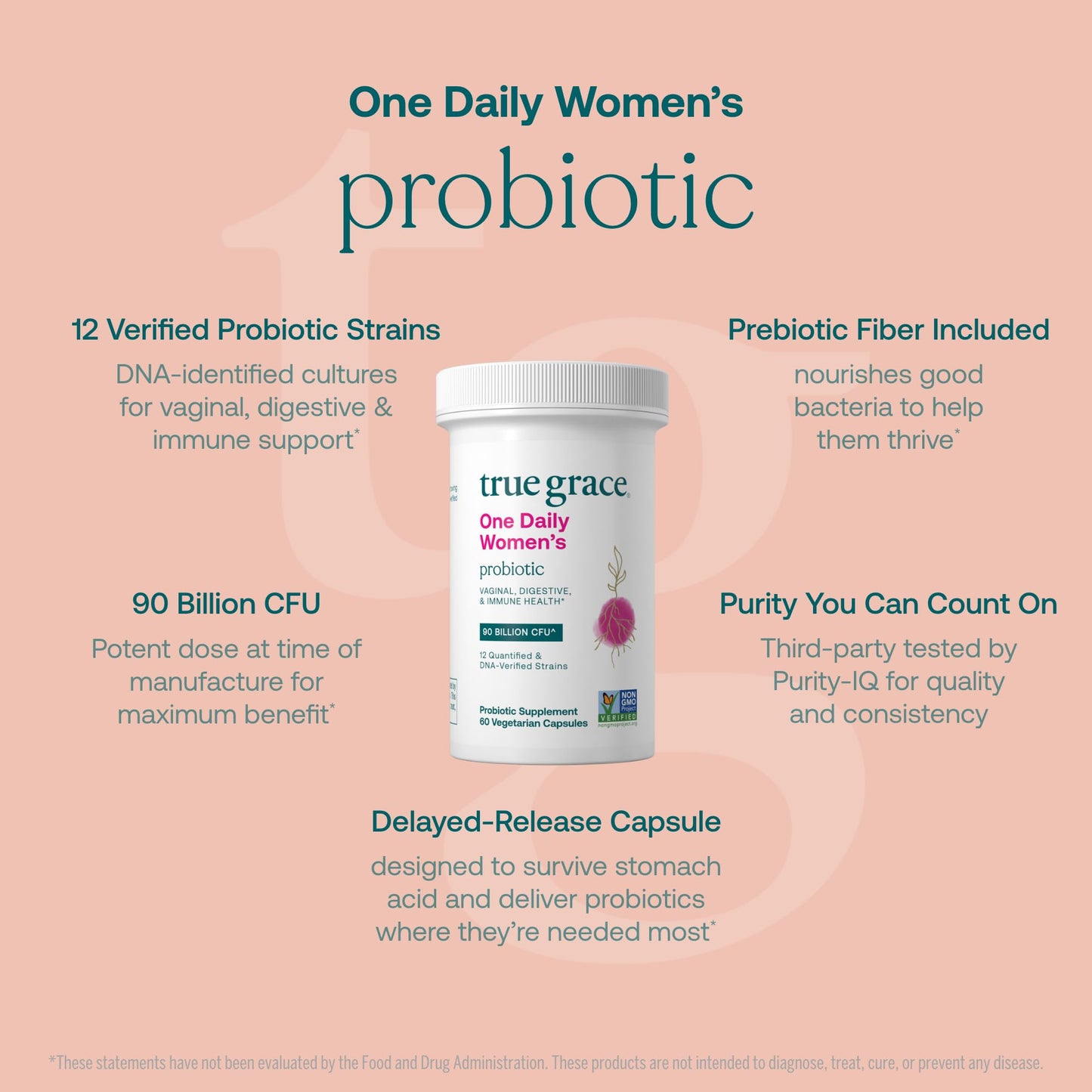 True Grace One Daily Women’s Probiotic 60 Capsules