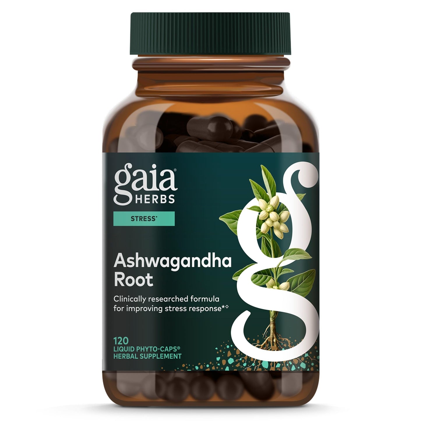 Gaia Herbs Ashwagandha Root 350 mg Capsule 120 Count