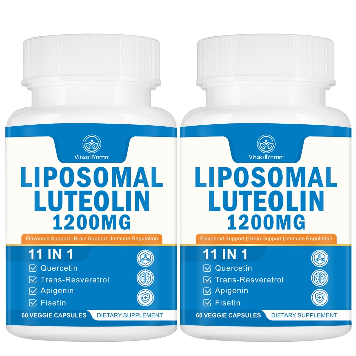 VITACRLLYNMN 1200MG Liposomal Luteolin Supplement 60 Capsules