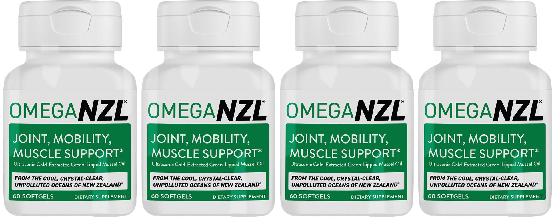 OMEGANZL Omega-3 Joint Support with Green-Lipped Mussel Oil Softgels, 240