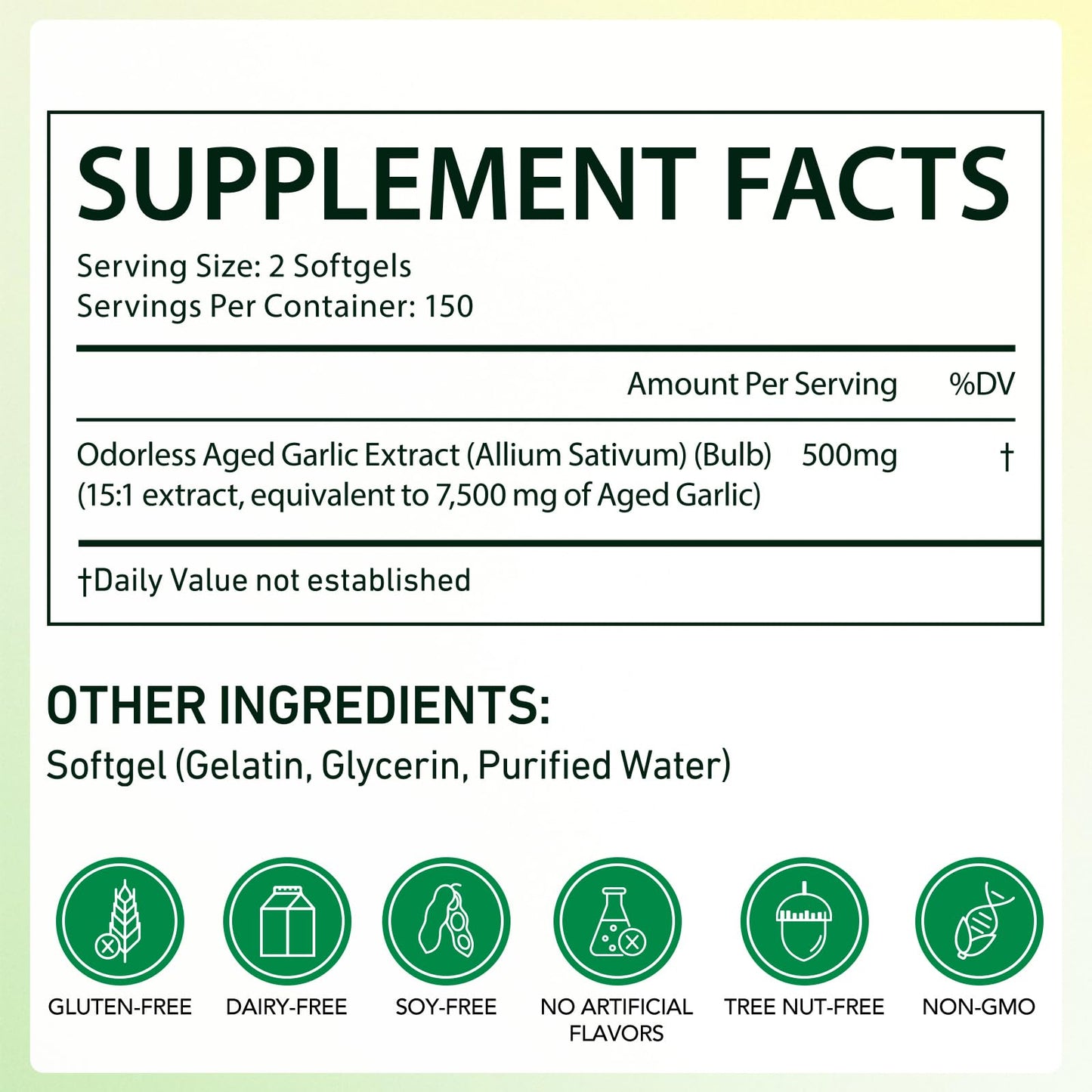 vopxccvy Aged Garlic Extract Softgels 300