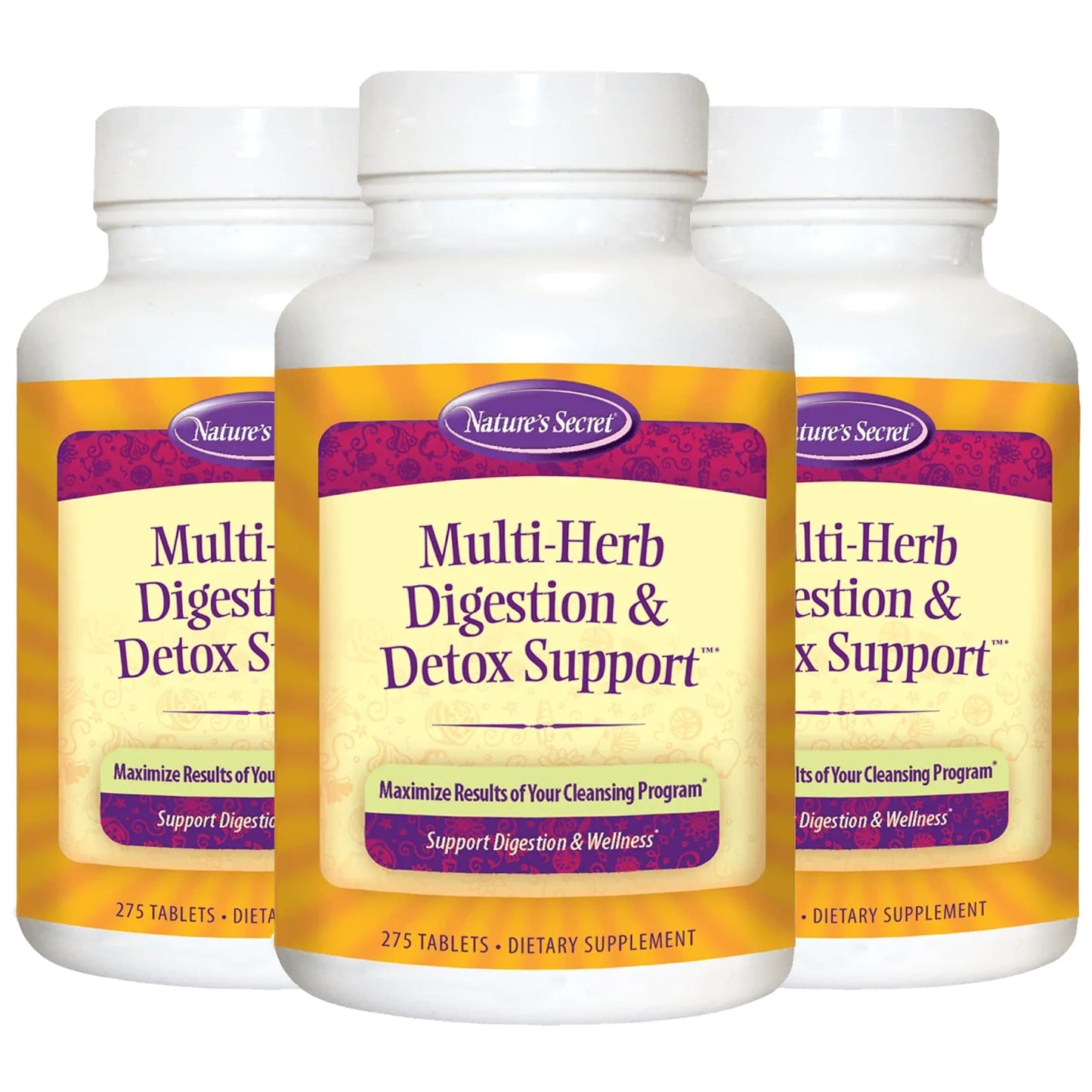 Nature's Secret Multi-Herb Digestion & Detox Support Tablets 825