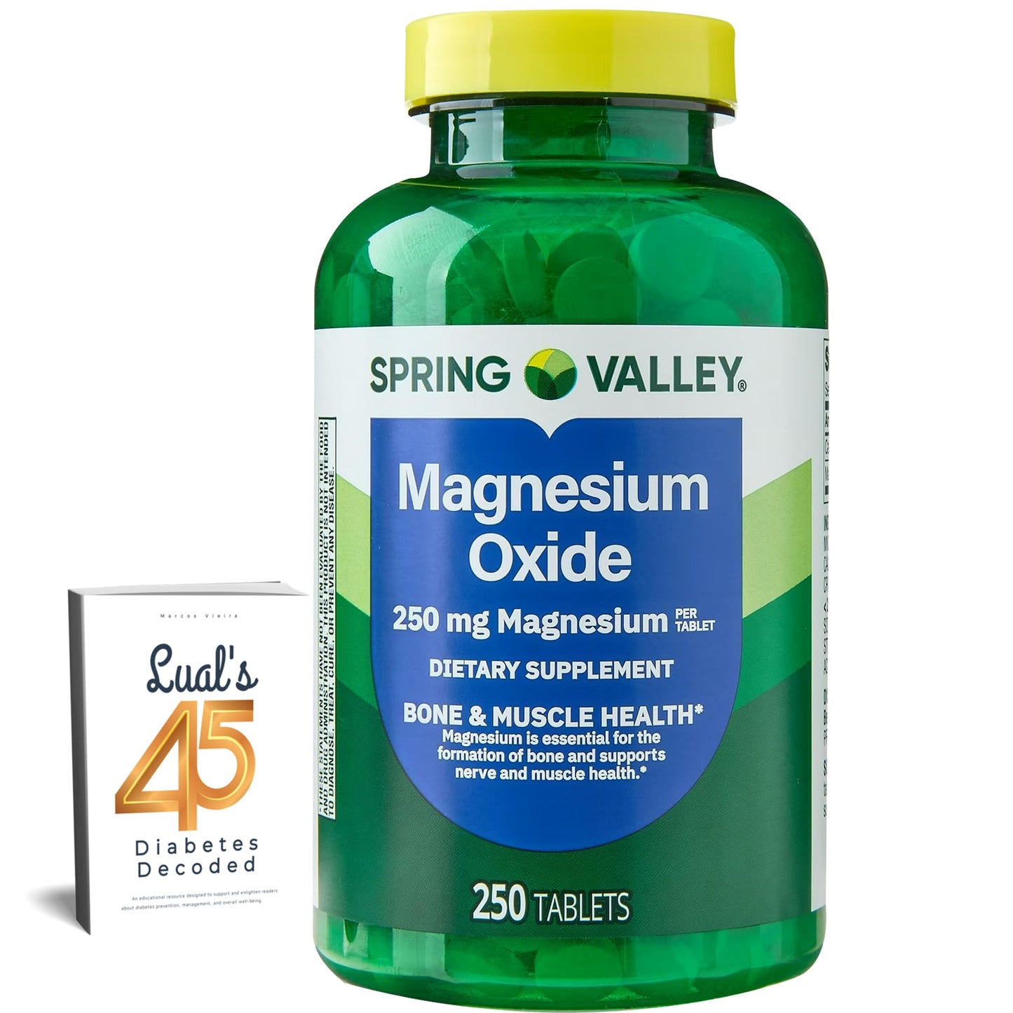 LUAL Magnesium Tablet 250mg, 250 Count