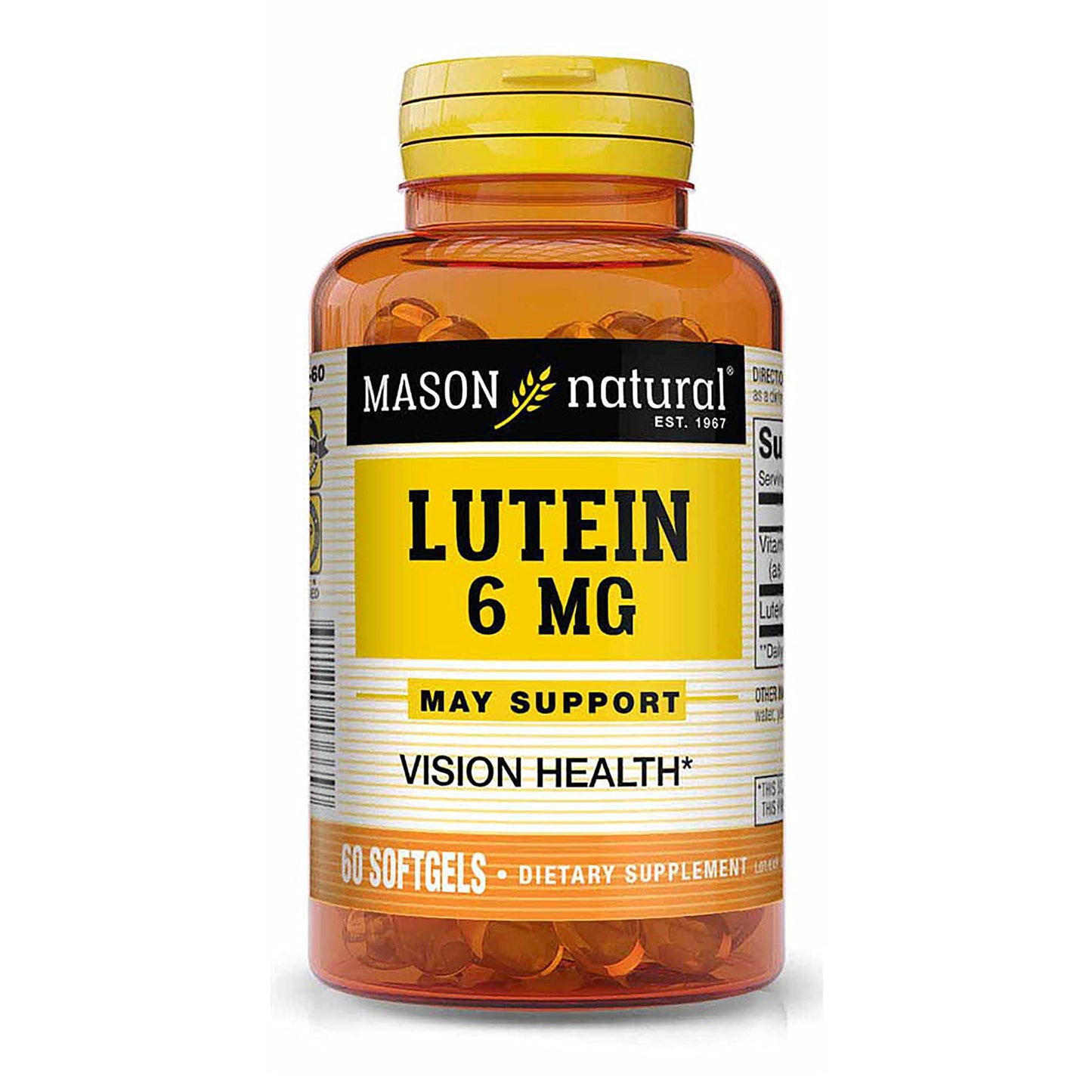 Mason Natural Lutein 6mg Antioxidant Softgels 60 Count