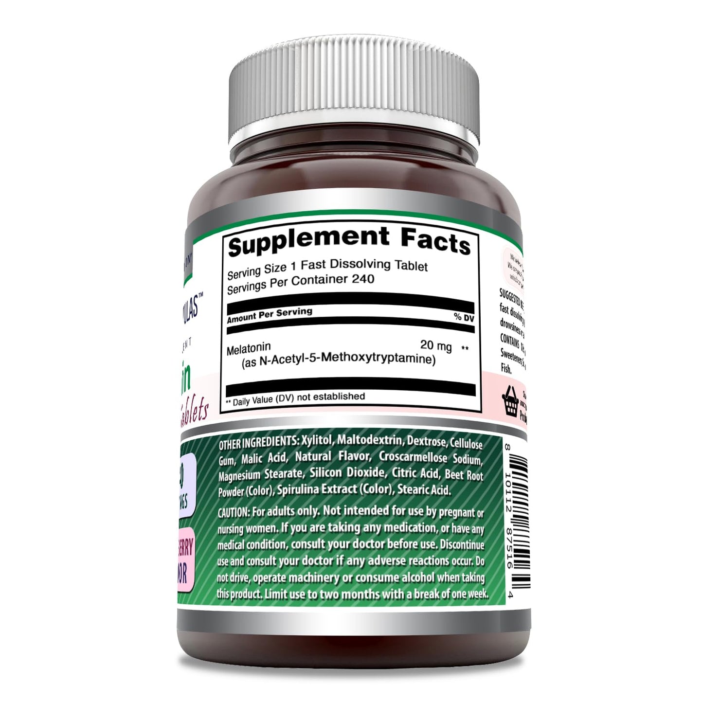 Amazing Nutrition Melatonin Fast Dissolving Supplement Tablet 1 Count