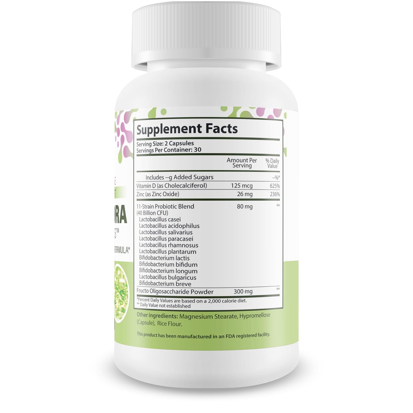 True You Health Good Flora Probiotics Candida Cleanse Capsules, 60 Count