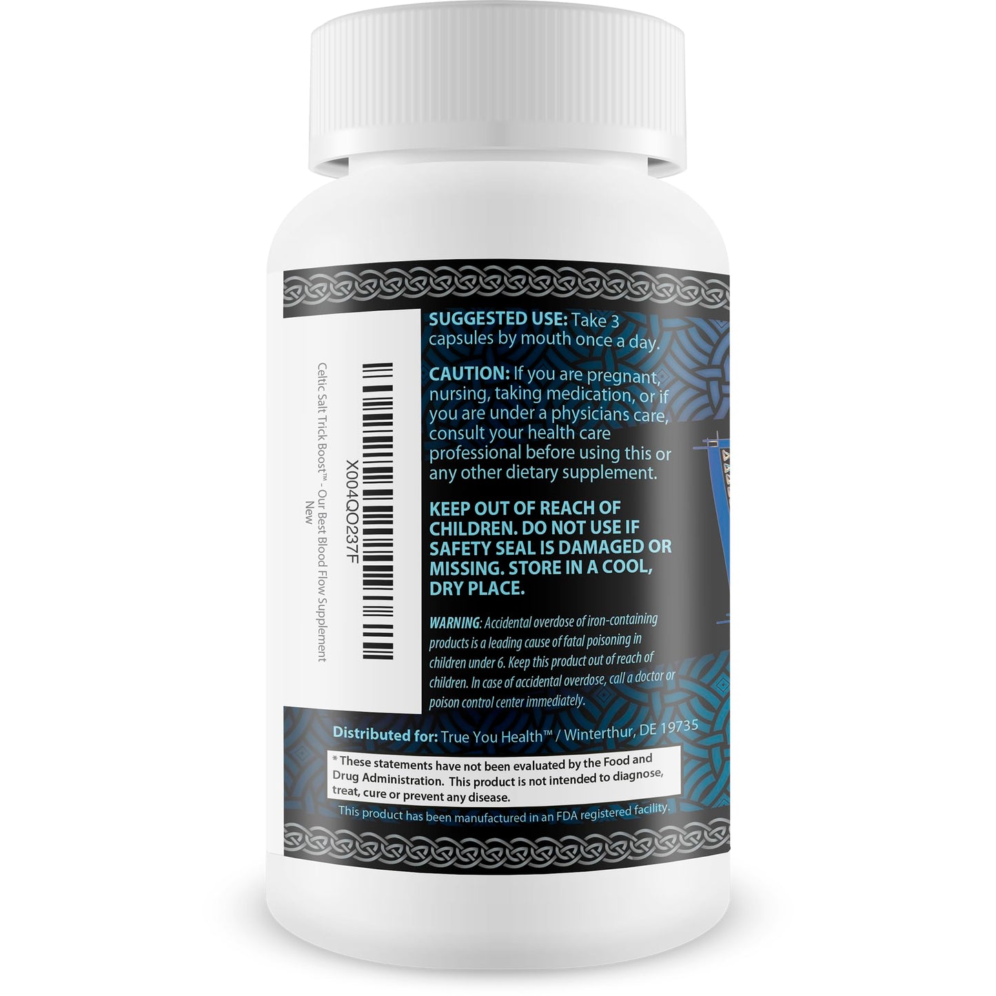 True You Health Celtic Salt Trick Boost for Blood Flow Capsules, 90 Count