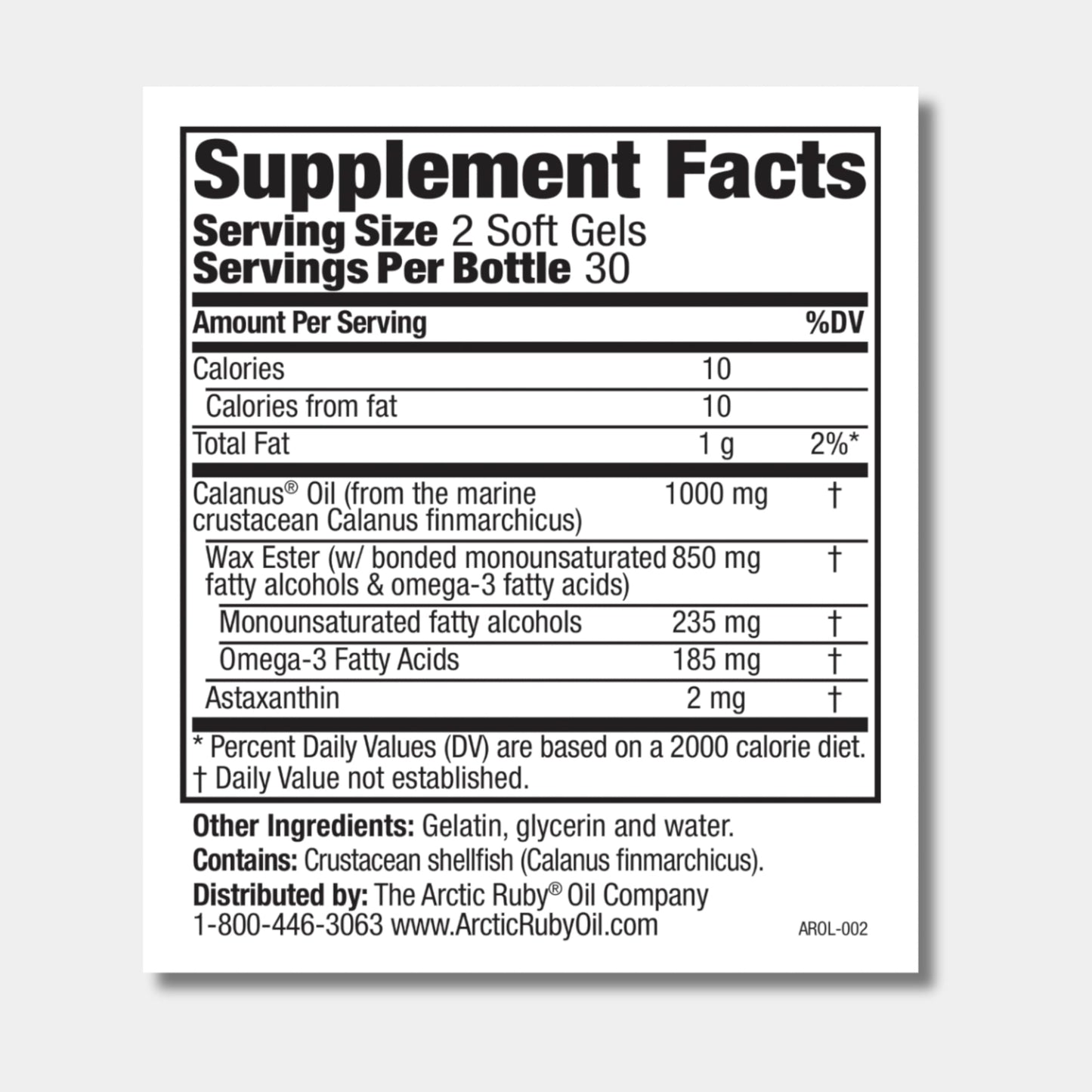 Immunocorp Arctic Ruby Oil Omega-3 Supplement with Astaxanthin 2mg Softgels 120 Count