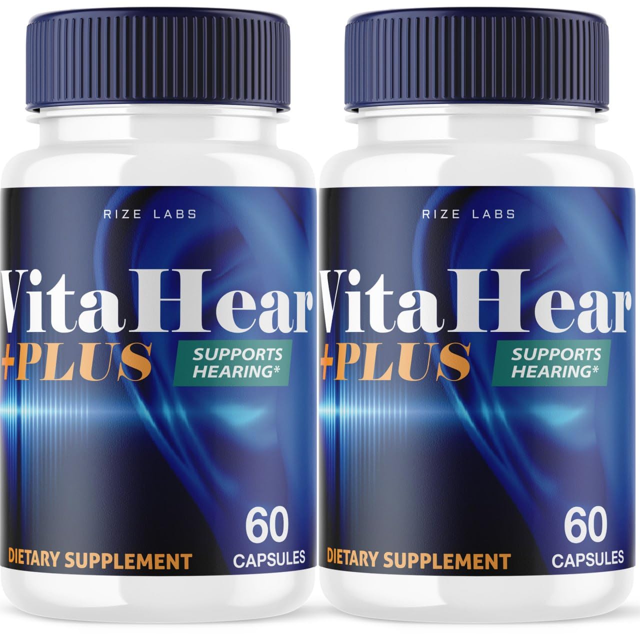 rize labs VitaHear Plus Capsules, Advance Formula for Ear Health, 120 Capsules