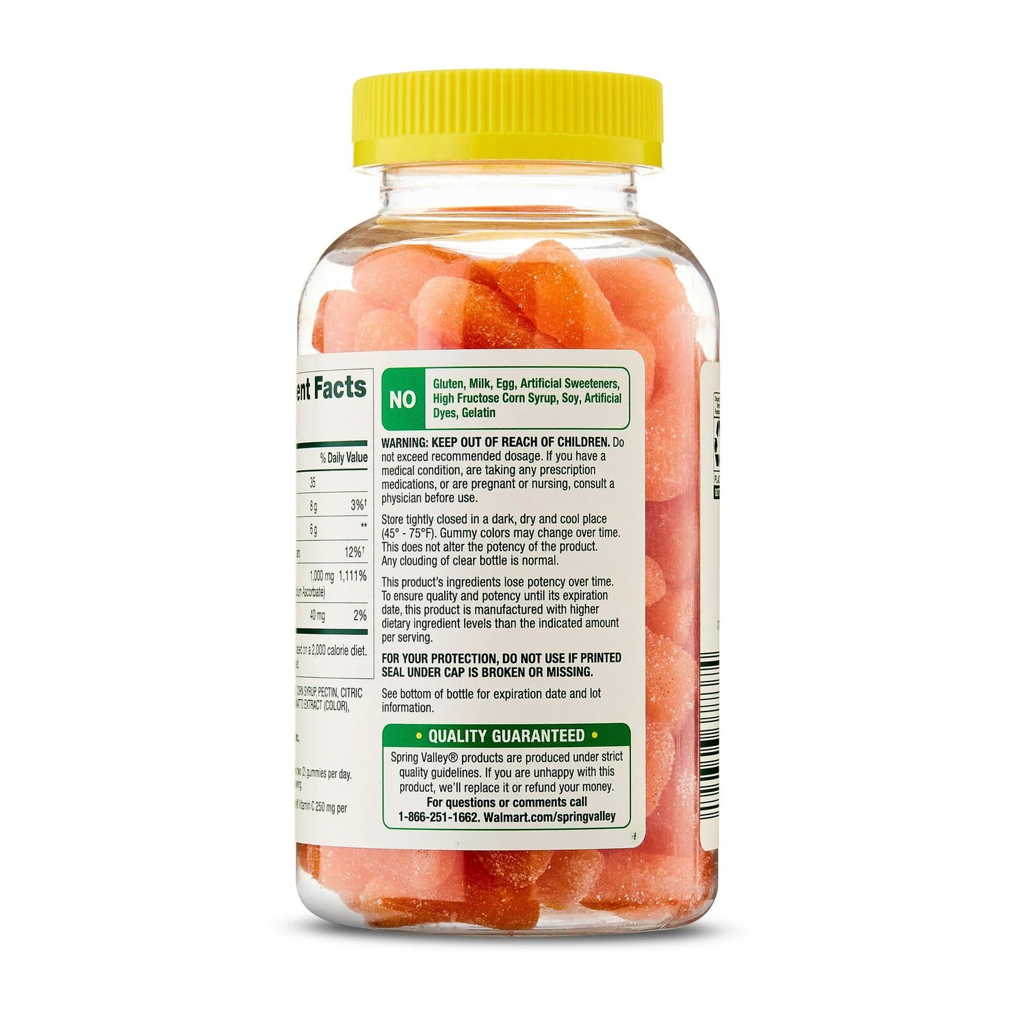 SUREFECT Spring Valley Ultra Strength Vitamin C 1000 mg Gummies, 60 Count