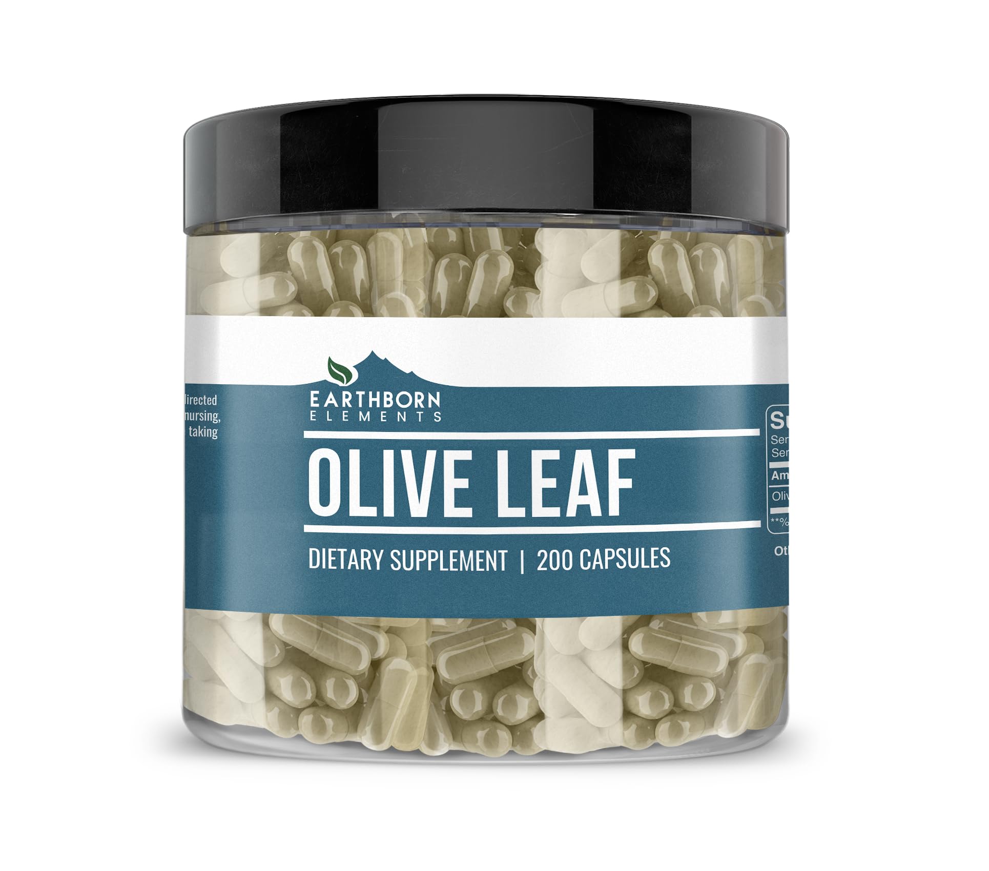 Earthborn Elements Olive Leaf Extract Capsules 200