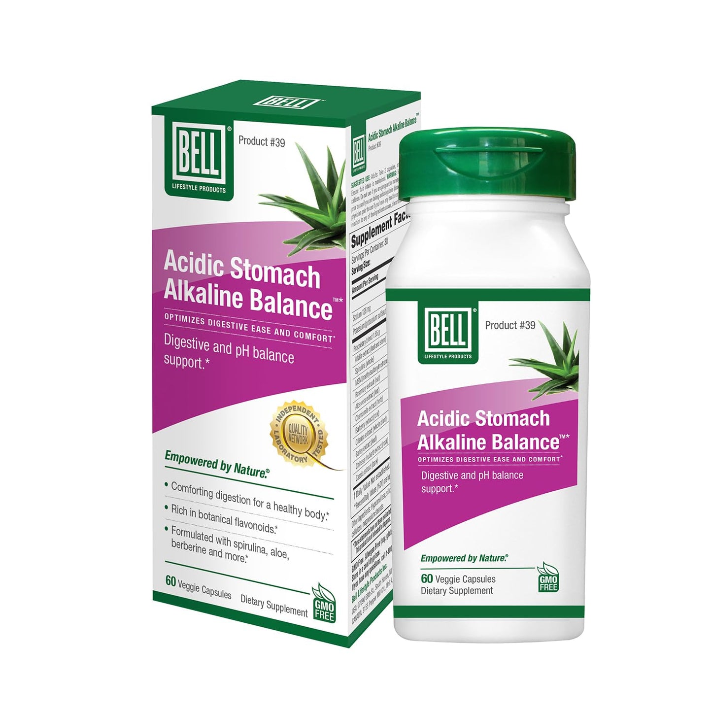 Bell Acidic Stomach Alkaline Balance Capsule, 60 Capsules