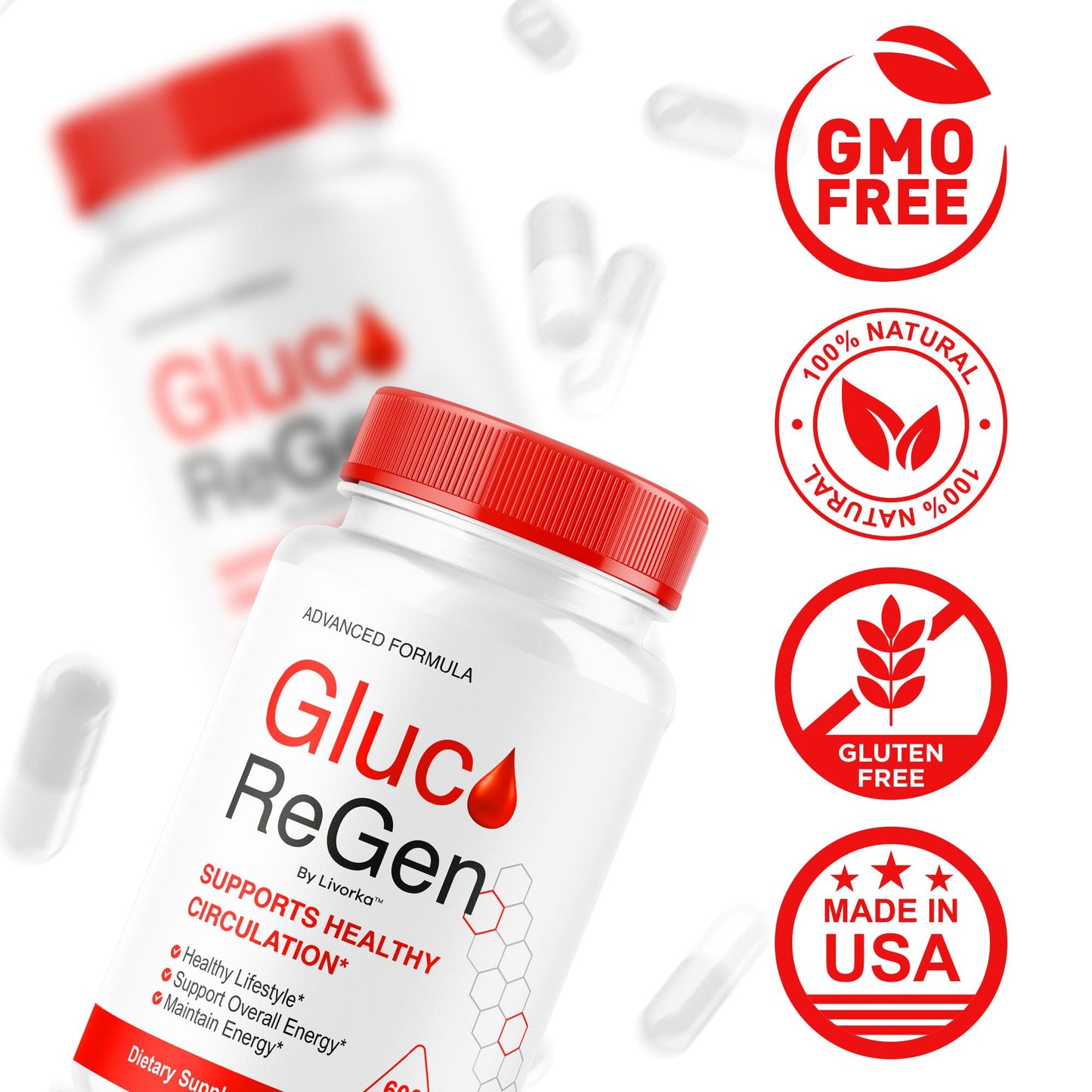 LIVORKA GlucoRegen Capsules, 150 Capsules