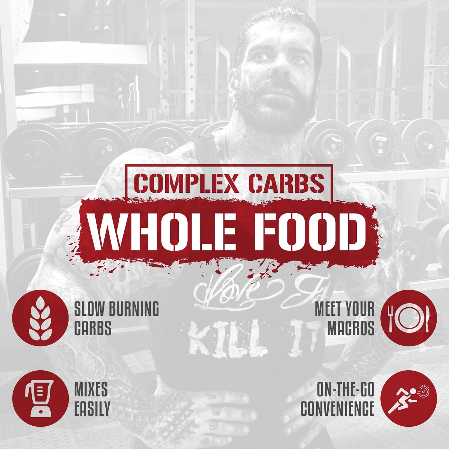 5% Nutrition Rich Piana Real Carbs with Real Food Complex Carb Powder, 40 Servings