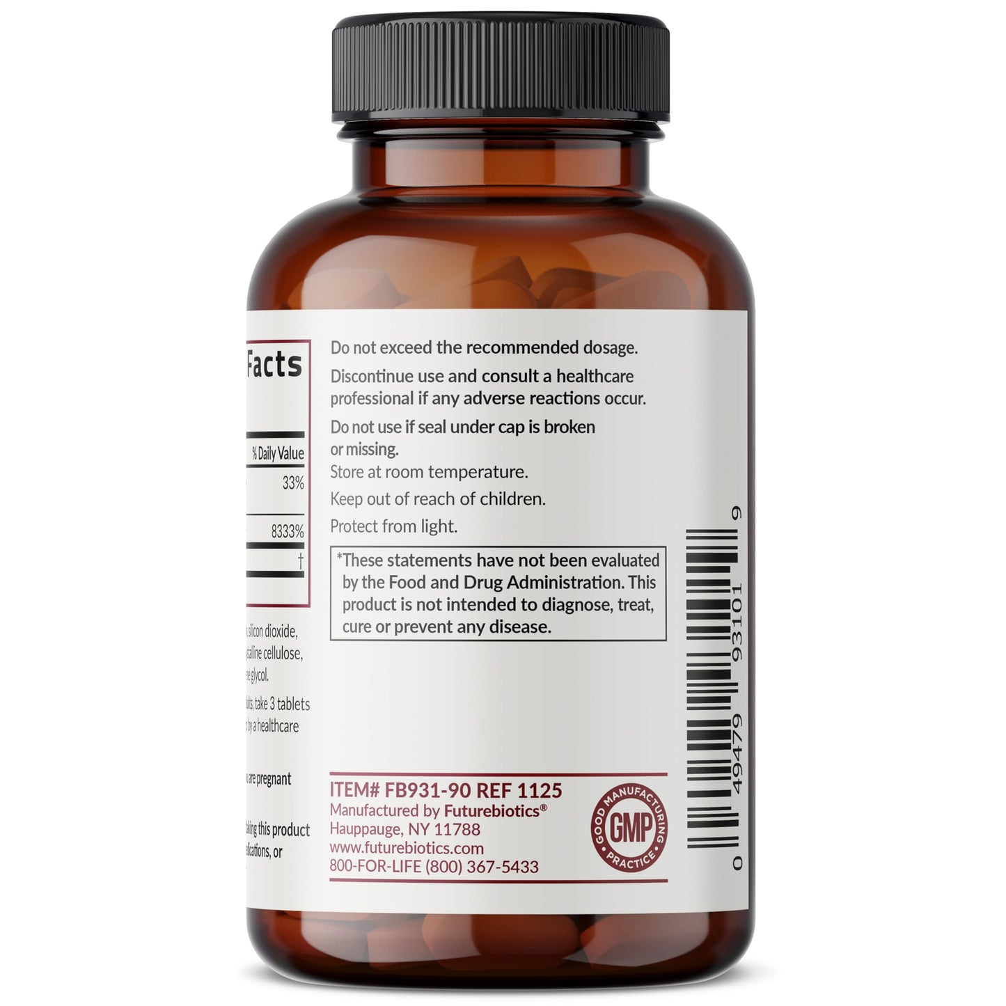 Futurebiotics Collagen Peptides with Biotin & Vitamin C Complex 3-in-1 Formula 90 Tablets